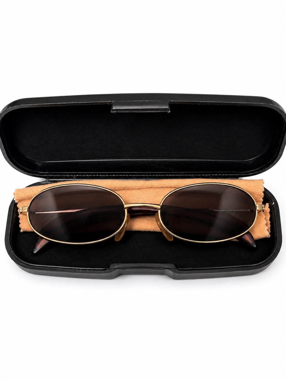 Rare Vintage Police Gold Frame Oval Unisex Sunglasses Model: MOD S2553 COL 200